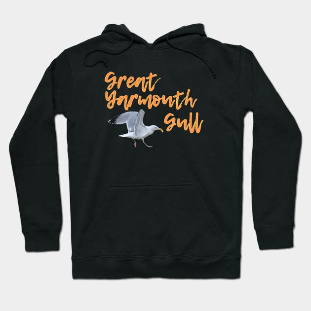 Great Yarmouth Gull - Gavin the Gull Hoodie by MyriadNorfolk